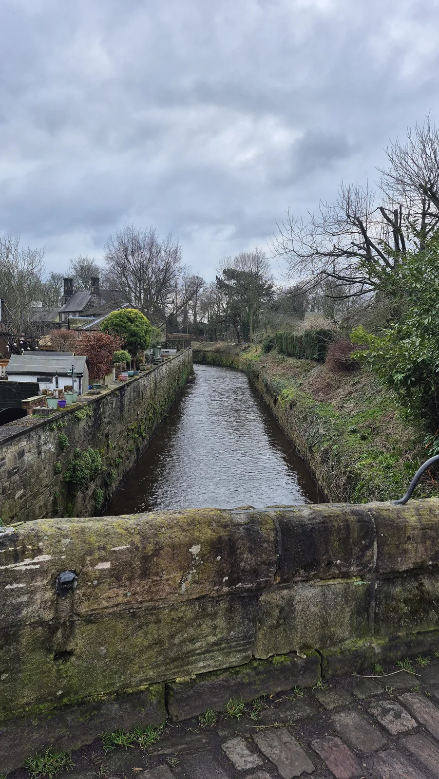 The River Yarrow running through Croston